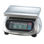 Thumbnail image #1 for Penn Scale A & D Weighing SK-5000WP Digital Washdown Portion Scale, 11 lb Capacity, 0.005 lb Graduation, Stainless Steel Platform