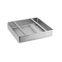 Klinger's Trading SCB-1820 Scrap Basket with Slide Rail, 18x20, all stainless, bowl size