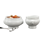 Thumbnail image #1 for Libbey Bedrock LH-12 Lions Head Soup Bowl, 10 oz., China, Without Cover