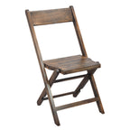 Thumbnail image #1 for Flash Furniture 4-WFC-SLAT-AB-GG Folding Chair, 500 lb. Capacity, Slatted Seat, Beechwood Frame, Rustic Wood/Black Finish