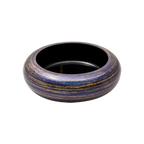 Thumbnail image #1 for Korin Inc NR-119-20 Sushi Oke Bowl, 7-3/4-Inch Round Plastic, Gold and Purple