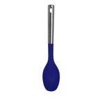Thumbnail image #1 for Kadra Kitchenware Millvado M8572/A Solid Serving Spoon, 13.5 in, Stainless Steel Handle, Blue Nylon Case of 6