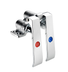 Thumbnail image #2 for Krowne Royal Series Double Pedal Knee Valve with 4-1/2 Inch Hole Centers, 1/2 Inch Female Inlet/Outlet
