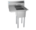 Thumbnail image #4 for KoolMore 29-Inch 1-Compartment Stainless Steel Sink with Left Drainboard and Backsplash