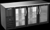 Thumbnail image #3 for Beverage-Air 72-Inch Shallow-Depth Three-Section Open Food-Rated Pass-Thru Back Bar Refrigerator with Glass Doors