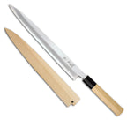Thumbnail image #1 for Korin Inc HKR-SKYA-270-L Left-Handed Yanagi Knife, 10-1/2" Single-Edge Blade, Forged White Carbon Steel, Wood Handle
