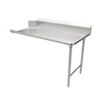 Thumbnail image #1 for ATSMFG MET MET-CDT-60R ATS MFG Clean Dish Table, Straight, Left-to-Right, 60"W x 30"D, 16-Gauge 304 Stainless Steel, 9"H Splash