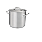 Thumbnail image #1 for Stanton Trading SSTP6 6 qt Stock Pot, 18/8 Stainless Steel, Induction Ready, 3-Ply Aluminum-Core Bottom, Handled Cover Case of 8