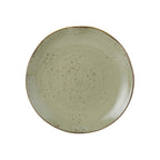 Thumbnail image #1 for Tuxton China Artisan Geode GGO-006 Porcelain Round Plate, 10-1/4", Olive 1 Dozen