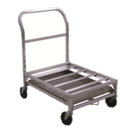 Thumbnail image #1 for New Age 1630 Food Box Dolly, 24 x 36 x 33 in, 500 lb Capacity, 12 in Deck Height, Removable Drip Tray, 5 in Swivel Casters