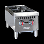 Thumbnail image #5 for Serv-Ware SHPS-12 12-Inch 2-Burner Natural Gas Commercial Hot Plate, Stainless Steel, with Legs