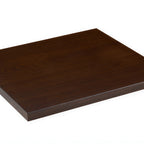 Thumbnail image #1 for ATSMFG W2430-DW Rectangular Beech Wood Table Top, 24" x 30", 1-1/2" Thick, Dark Walnut