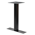 Thumbnail image #1 for G & A Commercial Seating GB Series GB0522 Steel Table Base, 5" x 22" Spread, 2-1/4" Diameter Column, Dining Height, Black