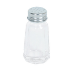 Thumbnail image #1 for Thunder Group GLTWPS001 Single Salt/Pepper Shaker, 1 oz, Paneled Glass Base, Stainless Steel Cap Case of 24 Dozen
