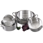 Thumbnail image #1 for Alegacy Foodservice Products Eagleware EWBR24 24 qt Aluminum Brazier, 19" Diameter, Without Cover