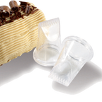 Thumbnail image #1 for Matfer Bourgeat 167152 Yule Log Pastry Decorating Tip, 22mm, 8-Hole, Flat & Serrated, Polycarbonate