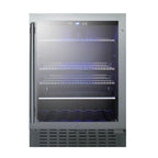 Thumbnail image #1 for Summit Commercial SCR2466B One-Section Glass-Door Beverage Merchandiser, Black Exterior, Bottom-Mount Refrigeration