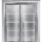 Thumbnail image #2 for Continental Refrigerator Designer Line D2RNSSSGD Two-Section Reach-In Refrigerator, Sliding Glass Doors, Stainless Steel Interior & Exterior