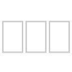 Thumbnail image #1 for Eastern Tabletop Hub Buffet H928 Buffet Front Panel Prints, 3 Individual Reusable Self-Stick Screen Prints, Panels Not Included