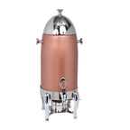 Thumbnail image #1 for Eastern Tabletop Ballerina 3131CP Coffee Chafer Urn, 1-1/2 Gallon, Bullet Style, Tower Lid, Canned Heat, 18/10 Stainless Steel, Copper Finish