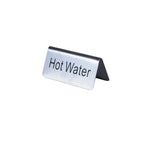 Thumbnail image #1 for Thunder Group SLTS3155 Hot Water Stainless Steel Table Tent Sign, 3"L x 1-1/2"H Case of 240
