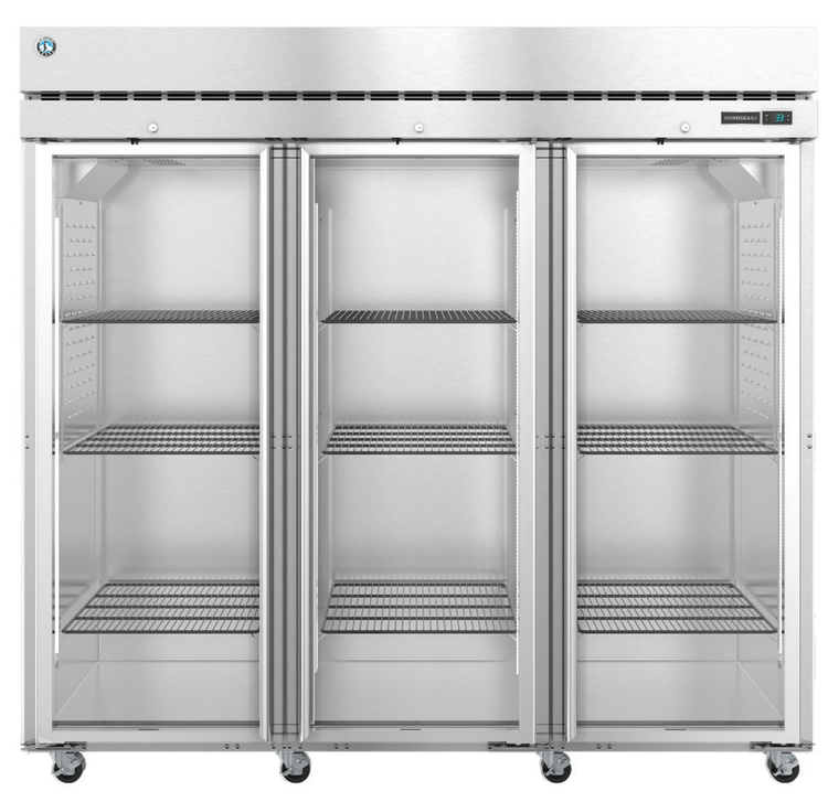 Product image #5 for Hoshizaki Steelheart R3A-FG Three-Section Reach-In Full Glass Door Refrigerator, 79.03 Cu. Ft., Standard Depth