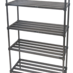 Thumbnail image #1 for Channel Manufacturing TA2042-5-KIT Wall-Mounted Adjustable Aluminum Shelving Kit, 42"W x 20"D x 72"H, 5 Shelves