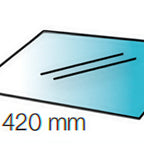 Thumbnail image #1 for AMPTO Tekna RTEK033 Glass Shelf, 20.08"W x 17.32"D x 0.13"H, for 4400 and 4100 Models