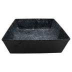 Thumbnail image #1 for G.E.T. Endure 30905-WP Square Melamine Salad Bowl, 3.5 qt, Weathered Pewter, 10" x 10" x 3" Case of 12