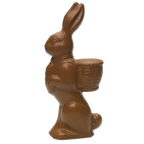 Thumbnail image #2 for JB Prince K820 Polycarbonate Chocolate Mold, 2-Piece Rabbit With Basket, 9"H