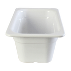 Thumbnail image #1 for Thunder Group GN1144W 1/4 GN Melamine Food Pan, 4" Deep, White Case of 24