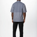 Thumbnail image #2 for Chef Works Montreal JLCV-GRY-4XL Double-Breasted Short-Sleeve Chef Coat with Cool Vent Back Yoke, Grey, 4XL