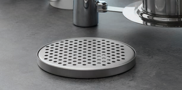 Product image #3 for American Metalcraft 5-1/2 Inch Round Stainless Steel Drip Tray