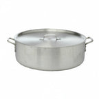 Thumbnail image #1 for Libertyware BZR24 24 qt Aluminum Brazier, 19" Diameter x 6-1/2"H, with Cover