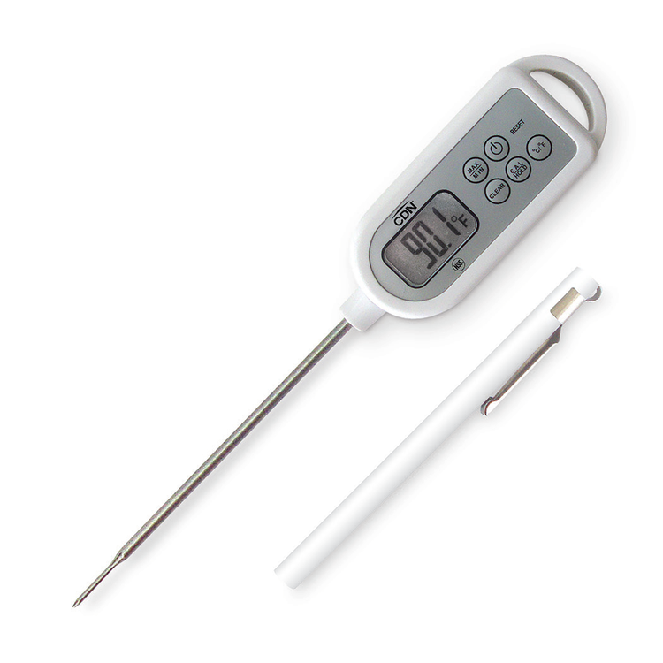 Product image #2 for CDN Waterproof Dishwasher Thin Tip Digital Pocket Thermometer with 4.5-Inch Stem
