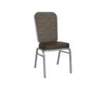 Thumbnail image #2 for JustChair Banquet Collection A97918 Banquet Flex Stacking ide Chair, upholstered solid rectangle padded flex back, upholstered padded box seat