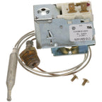 Thumbnail image #1 for AllPoints Foodservice Parts & Supplies Ranco 461083 Food Warmer Rinse Thermostat, 180°F Fixed, 24-Inch Capillary, 3/8-Inch Brass