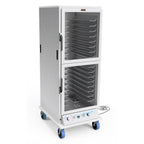 Thumbnail image #1 for Lockwood Manufacturing CA72-PF-CDD-R Mobile Heated Proof/Hold Cabinet, Non-Insulated, 16-Pan, Aluminum, Clear Dutch Doors