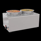 Thumbnail image #5 for Koolmore CFW-4 2-Pot Countertop Electric Food Warmer, 16 Qt., Wet or Dry, Thermostatic, Stainless Steel