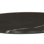 Thumbnail image #1 for Cal-Mil 24409-8-124 Round Melamine Serving Tray, Black Marble, 8.75" Diameter x 0.75"H Case of 6