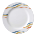 Thumbnail image #2 for Vertex China Rubicon RB-6-AH Round China Plate, 6-1/2", Polished Foot, Magnesium-Reinforced, Super White Case of 3 Dozen
