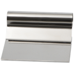 Thumbnail image #2 for JB Prince Martellato B996 Offset Stainless Steel Chocolate Scraper, 3-3/4"L x 4-3/4"W
