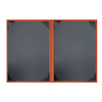 Thumbnail image #2 for Risch Rio RIO-2V 5.5X8.5 Hardback Vinyl Reptilian-Pattern Double-Fold Menu Cover, 2-View, 5-1/2" x 8-1/2" Case of 25