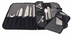 Thumbnail image #2 for Mercer Culinary 17-Pocket Soft Knife Roll Bag with Hard PVC Lining, Black