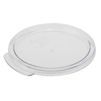 Thumbnail image #1 for Alegacy Foodservice Products PCCR1 Round Food Storage Container Lid, 5-1/3-Inch Diameter, Polycarbonate, White Case of 12