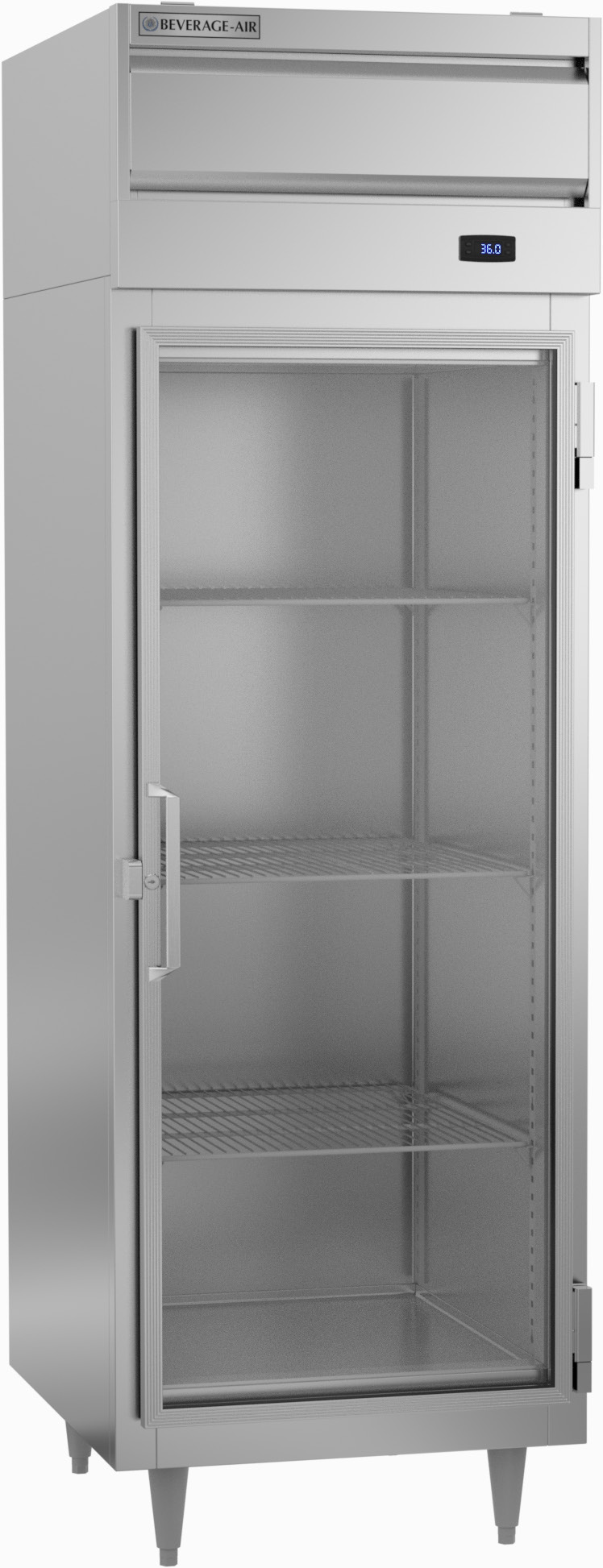 Product image #5 for Beverage Air P-Series PR1HC-1BG One-Section Glass Door Top-Mount Reach-In Refrigerator, 21.01 Cu. Ft.