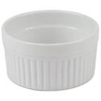 Thumbnail image #1 for JB Prince R435 3.75 Porcelain Ramekin, 6 oz., 3-3/4" Diameter x 2"H, White