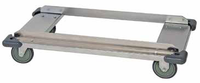 Quantum Stainless Steel Dolly Frame with Casters, 36 x 18 Inches