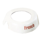 Thumbnail image #1 for TableCraft Products CM2 French Dispenser Identification Collar, White Plastic, Fits 48 oz Dispenser