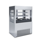 Thumbnail image #1 for Oscartek Muro MURO MILK 1200 Milk Showcase, 53-Inch, Solid Sides and Doors, Stainless Steel, Forced-Air Cooling